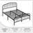 Valor Bed Frames Metal Platform Bed with Headboard-423181021-422472768