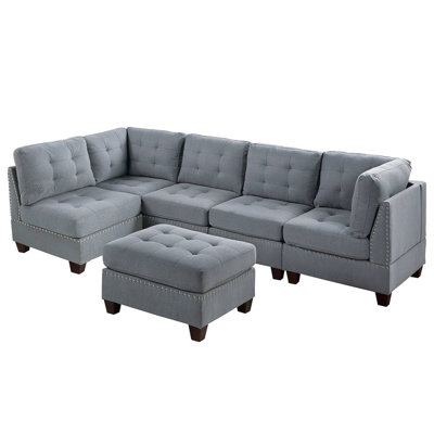 Belis 6 - Piece Upholstered Sectional by Red Barrel Studio