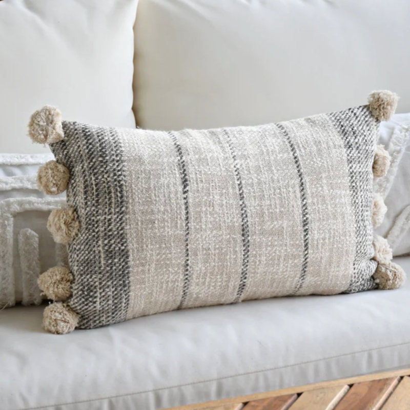  Wool Lumbar Rectangular Pillow Cover