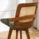 Shayleah Swivel Counter Height Bar Stools With Cane Rattan Back