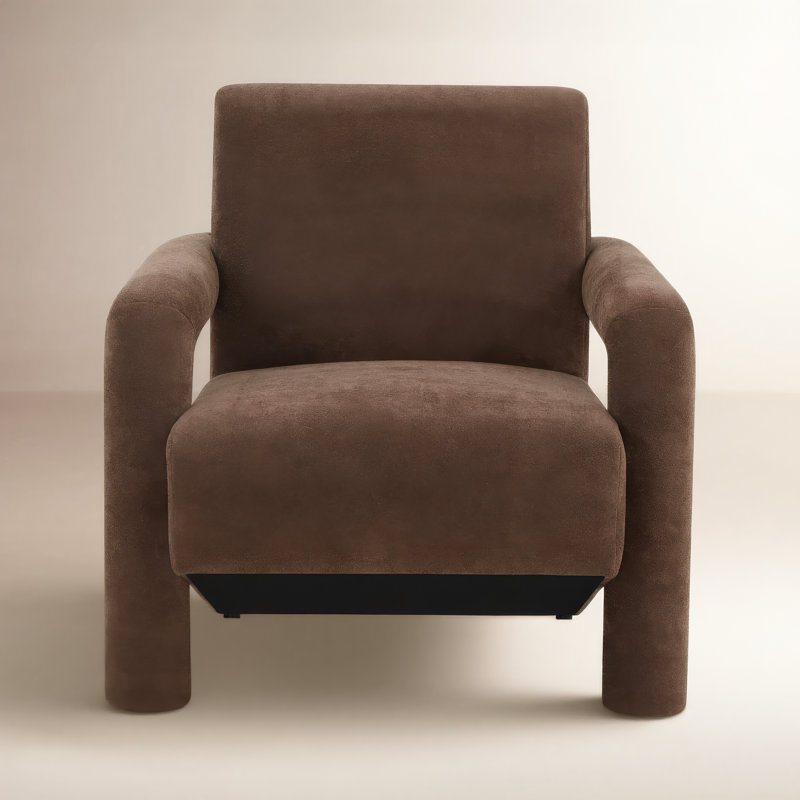 Batula Upholstered Armchair, Brown 100% Polyester