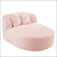 Chaise longue Canapé-lit sans os 51,6 po avec deux coussins de soutien-1676043040