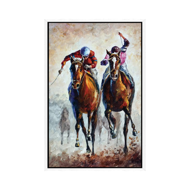 Contenders 1 Piece Painting on Canvas, 101.6 cm H x 66.04 cm W, White Framed Canvas