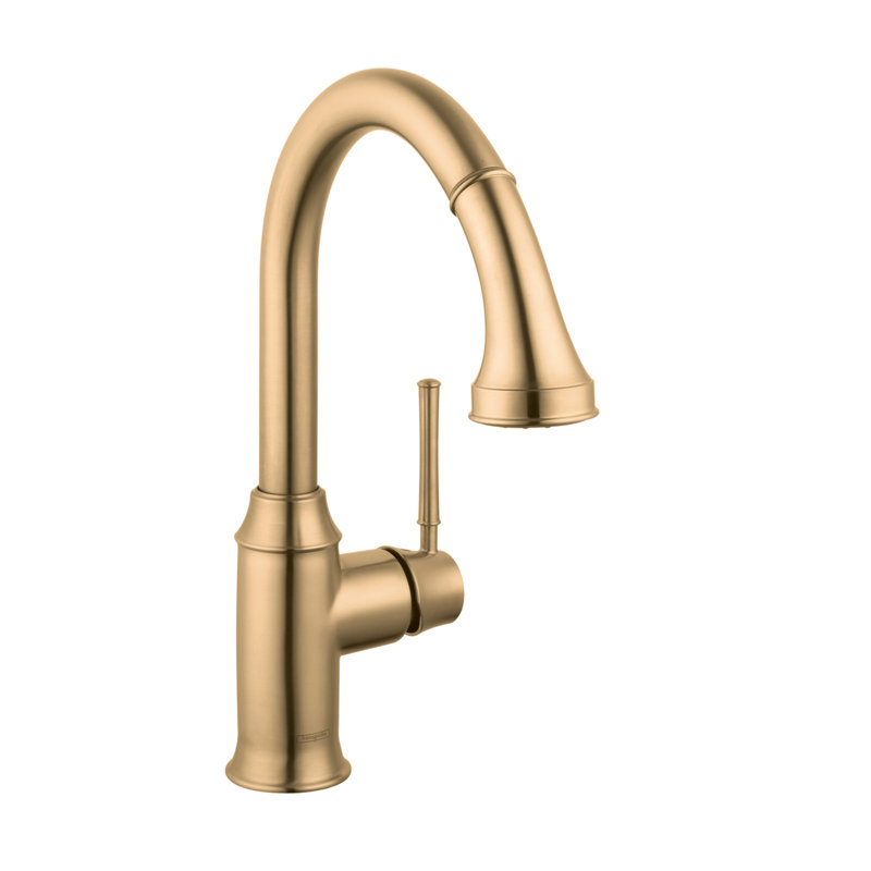 Talis C Pull Down Single Handle Kitchen Faucet, Brushed Bronze