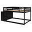 - Lit superposé double au-dessus de couleur avec options de rangement, 4 tiroirs et 3 tablettes, bois massif pour une chambre fonctionnelle et style de tablettes-1025604624-1025604630