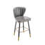 Ensemble de 2 tabourets de bar capitonnés Modern Pu