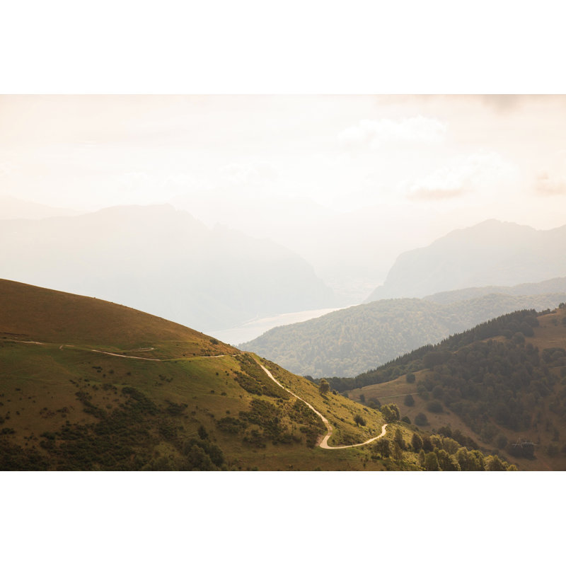 The Pass by Aledanda - Photograph Print, 61cm H x 91cm W, Black Floater Framed