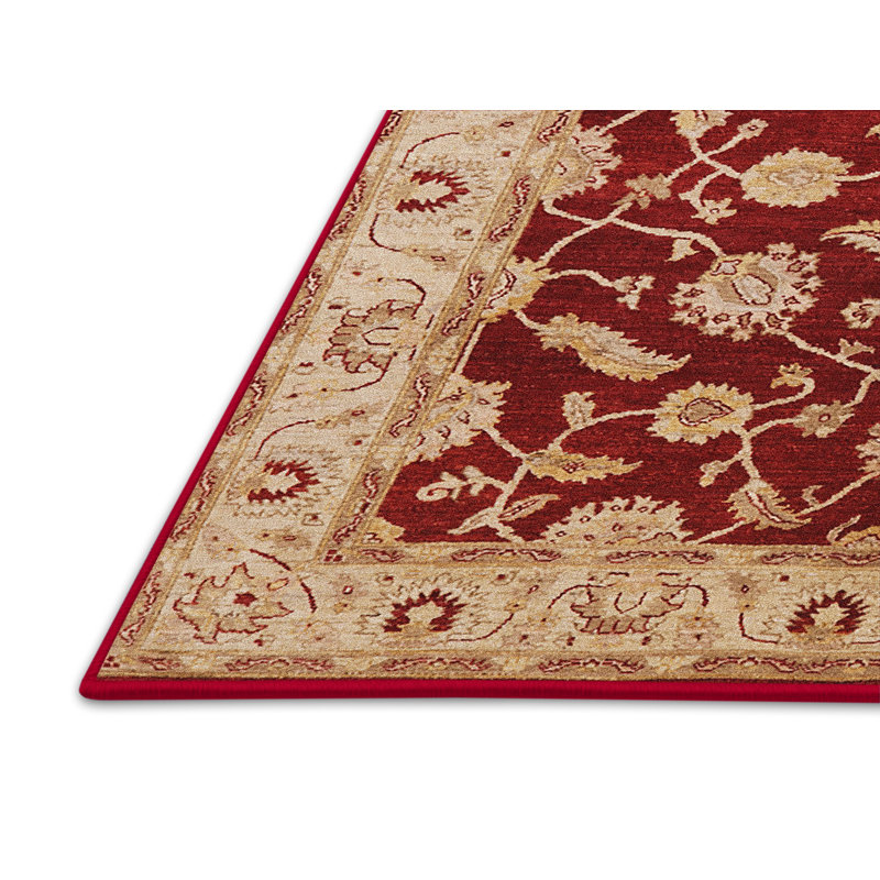 Tapis oriental rouge / beige Dadur, Rectangle 7 pi x 10 pi