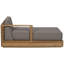 Horizon Outdoor Teak Chaise Lounge-279478130