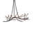 60" Long Winter Solstice Budding Chandelier