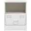 34.5cm W Steel Bedside Table-101281128