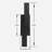 21''H Dimmable LED Black Aluminum Wall Light-124582187-106588208
