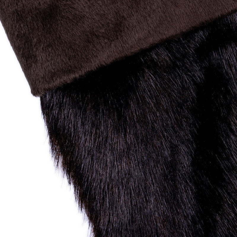 Chaussette de Noël 20 po x 8 po , Brun