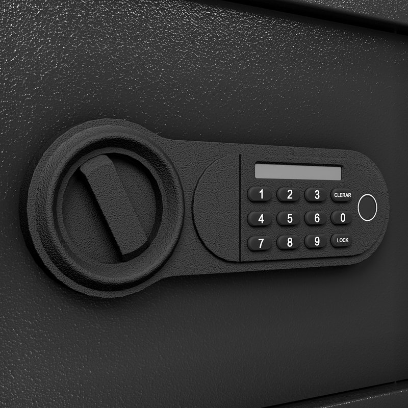 1.16 Cu Ft Steel Security Safe & Lock Box with Electronic Keypad for Valuables