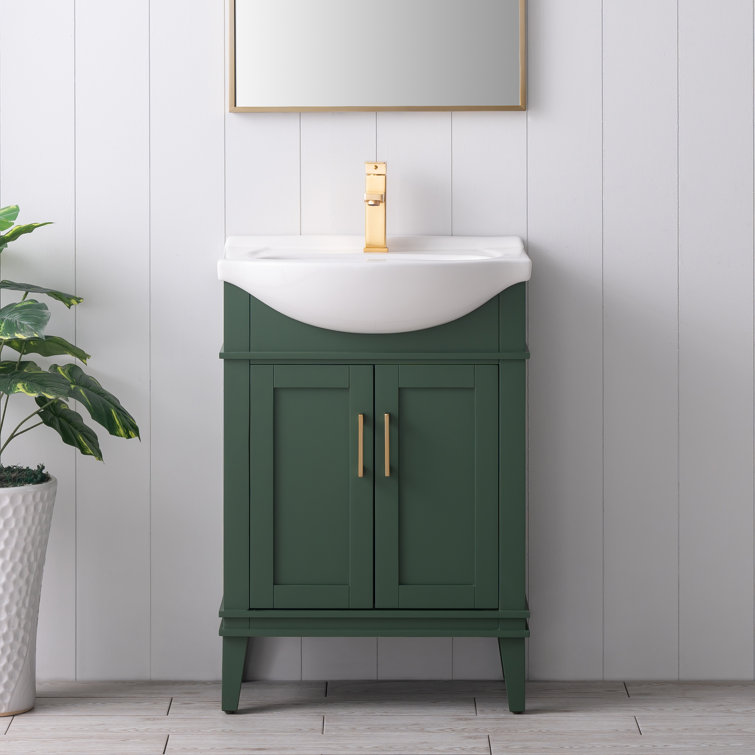 Arlowene 24'' Single Bathroom Vanity with Ceramic Top