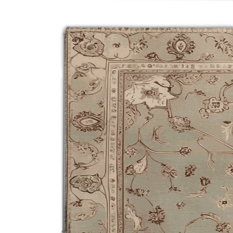 Tapis gris d'intérieur et d'extérieur Tabriz, Rectangle 4pi x 6 pi