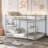 Metal Bunk Bed, Low Bunk Bed With Ladder-1632454712-1632454715