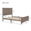 Modern Wooden Platform Bed with Panel Design Headboard-242074181-250107305