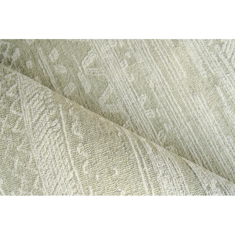 Martha Hand Tufted New Zealand Wool Sage Green/Ivory Area Rug, 10'X14'