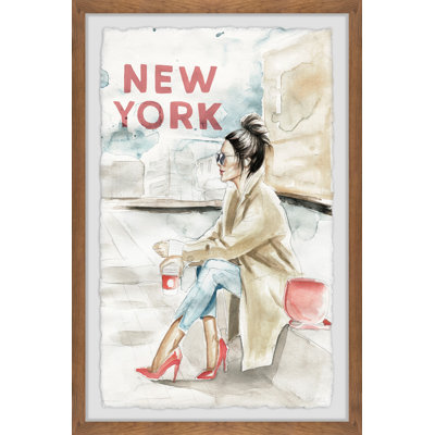 " Waiting In NY " Painting Print