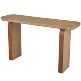 Cole And Grey Wood Rectangle Console Table With Arched Legs