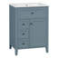 Meuble-lavabo moderne de 24 po avec lavabo, panneau de fibres à densité moyenne, bois d'hévéa, 3 tiroirs, armoire à tablettes, de taille petite ou moyenne-1450963087