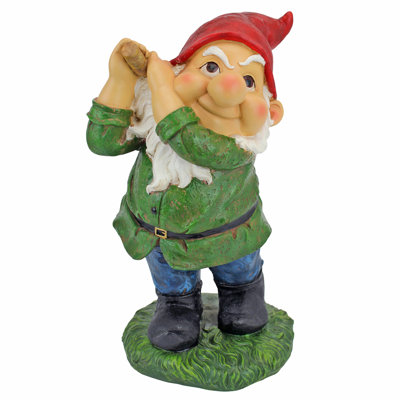 Gnome Playing Golf Statue