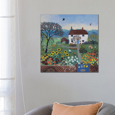 Apple Tree Cottage by Jo Grundy - Wrapped Canvas Painting