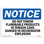 Do Not Throw Flammable Products in Trash Sign