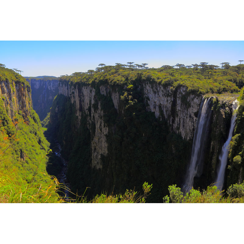 Canyon Itaimbezinho - Wrapped Canvas Print, 20cm H x 30cm W x 3.8cm D