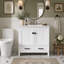 Freestanding Standard Single Vanity Bathroom Vanity With Ceramic Top-736242586-736242589-736242591