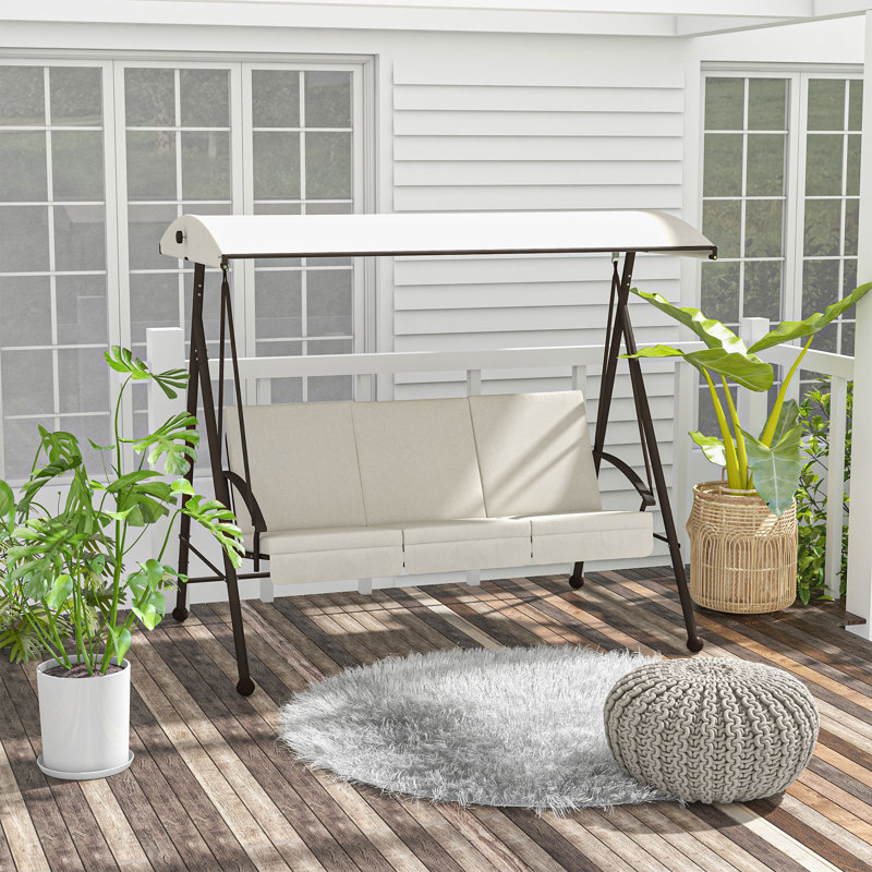 3 Person Porch Swing with Canopy