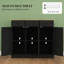 Armoire spacieuse avec tablettes réglables et grands tiroirs pour un rangement et une organisation polyvalents-128514976