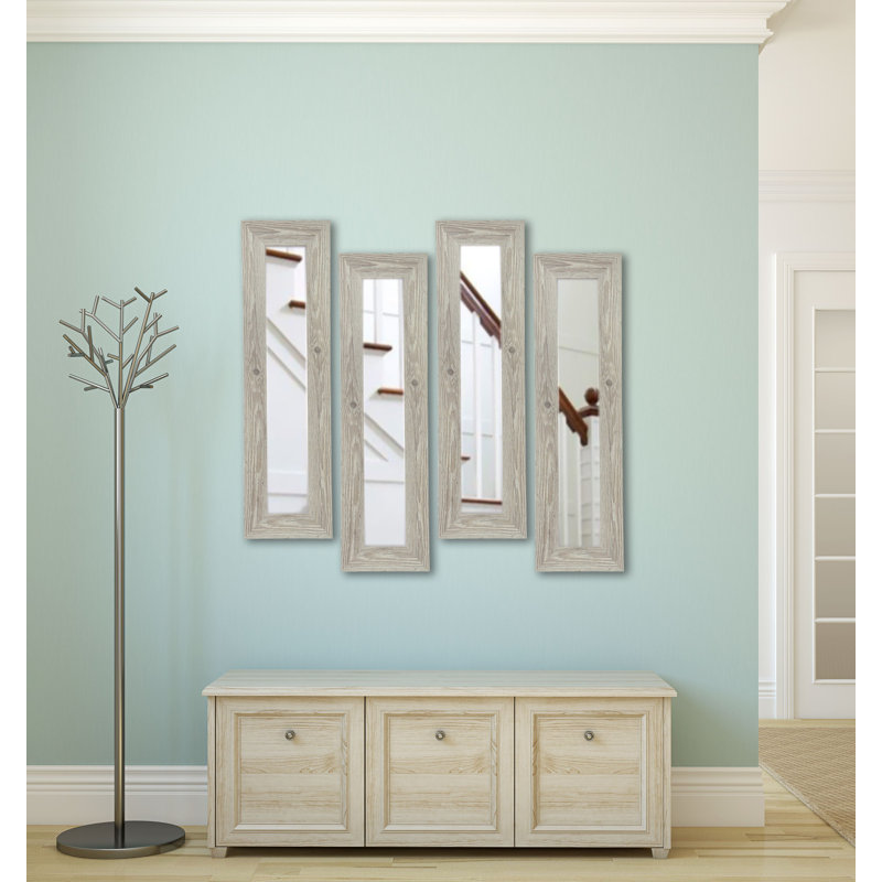 Ensemble de miroirs 4 pièces Pierpont, H 29,5 po x l 11,5 po