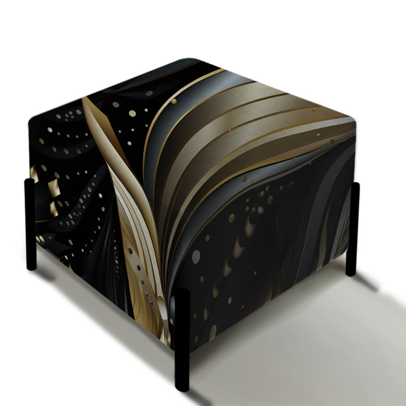 Stecher - Repose-pieds carré Glam
