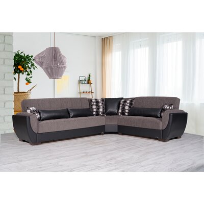 Armada Air Reversible L-Shaped Sleeper Sofa Sectional w/ Storage Seats for Living Room -  Ottomanson, AIR-SEC-118