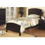 Lit double pleine grandeur lit de chambre à coucher pour jeunes avec tête de lit en bois d'hévéa-131574210
