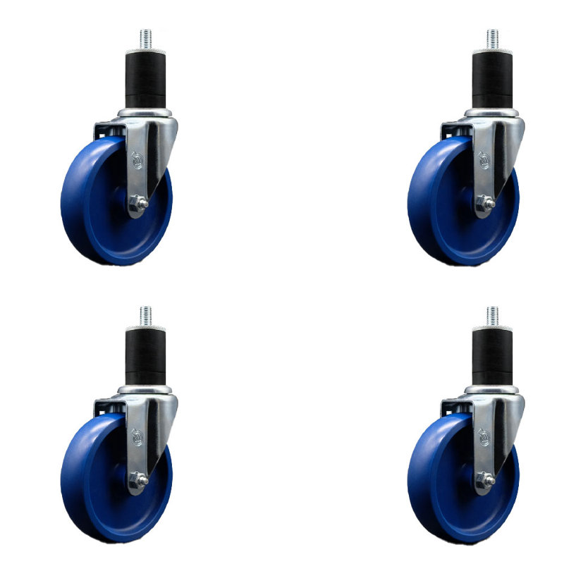 Ensemble de roulettes extensibles en poly