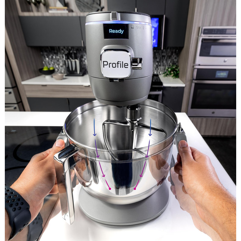 GE Profile Smart Mixer with Auto Sense, Mineral Silver