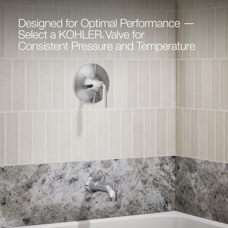 Tone Rite-Temp Pressure-Balancing Bath and Shower Faucet Trim Set 2.5 GPM, Polished Chrome