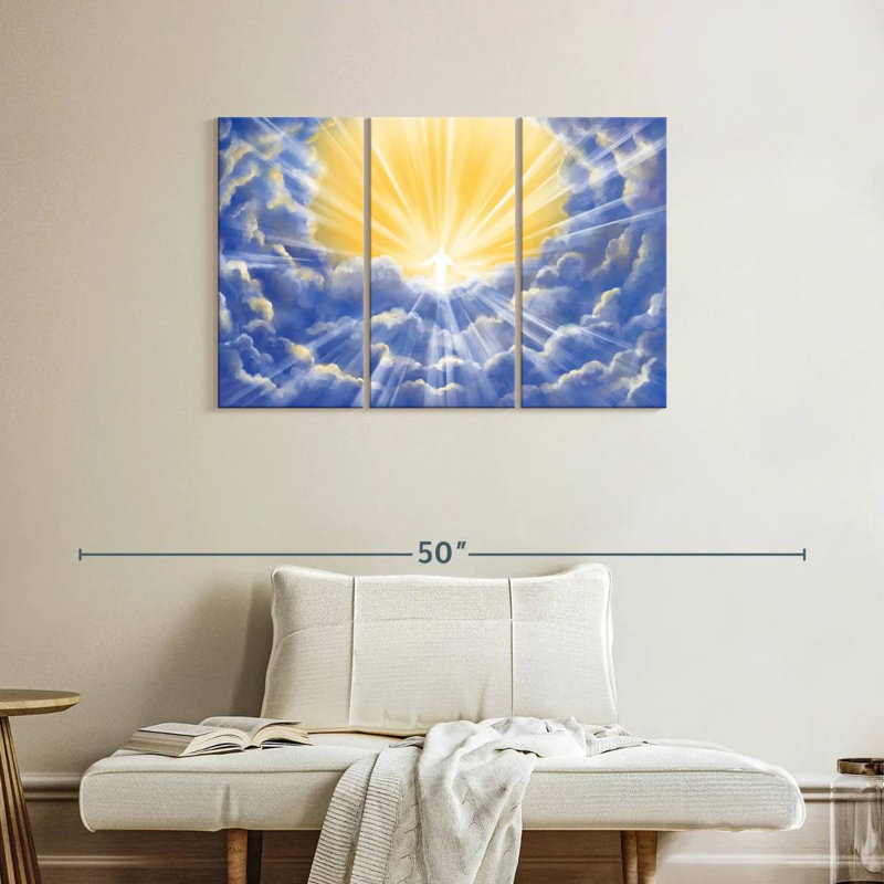 Adella Christ Above The Clouds, 24" H x 38" W