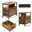 End Table with Charging Station, Narrow End Table with 2 Wooden Drawers-235501761
