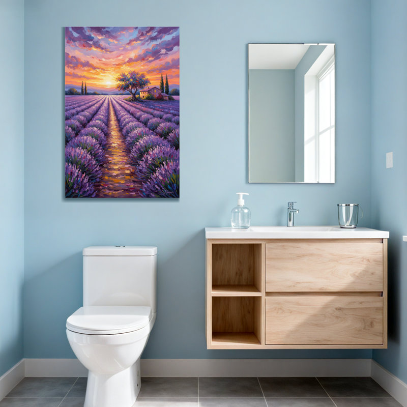 Paysage et nature champ de lavande