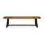 Ensemble de 2 pièces Ut Banc, finition teck sablé et noir
