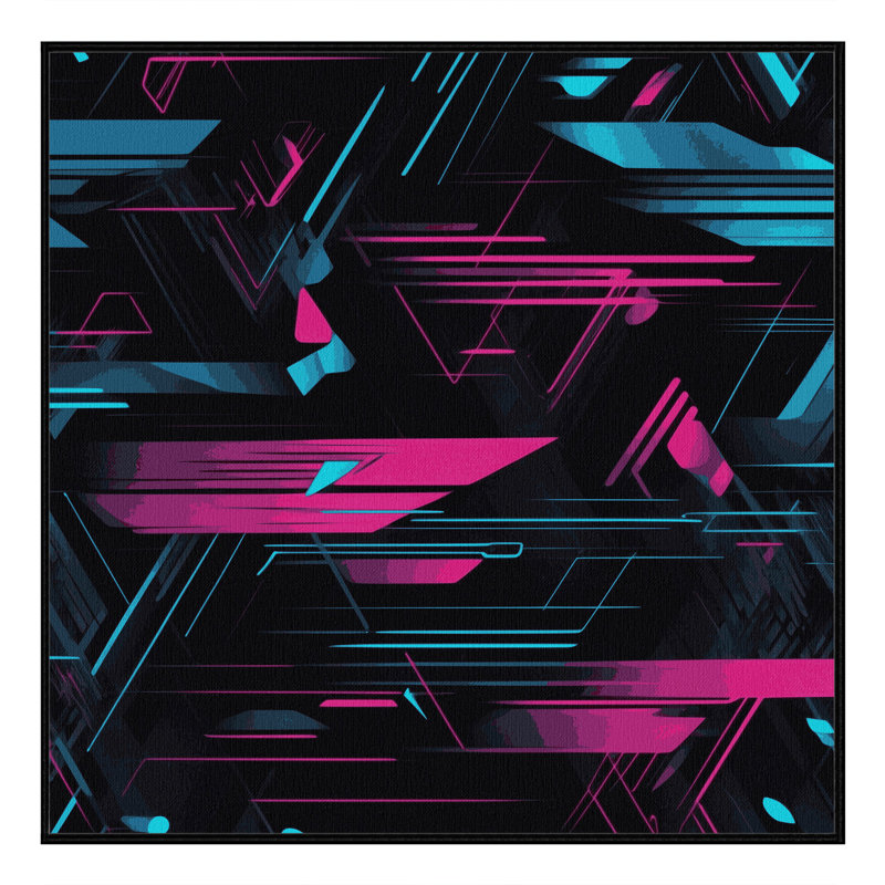 Fractal Echo Rug, Square 4'