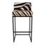 Zebra Hide Bar Stool