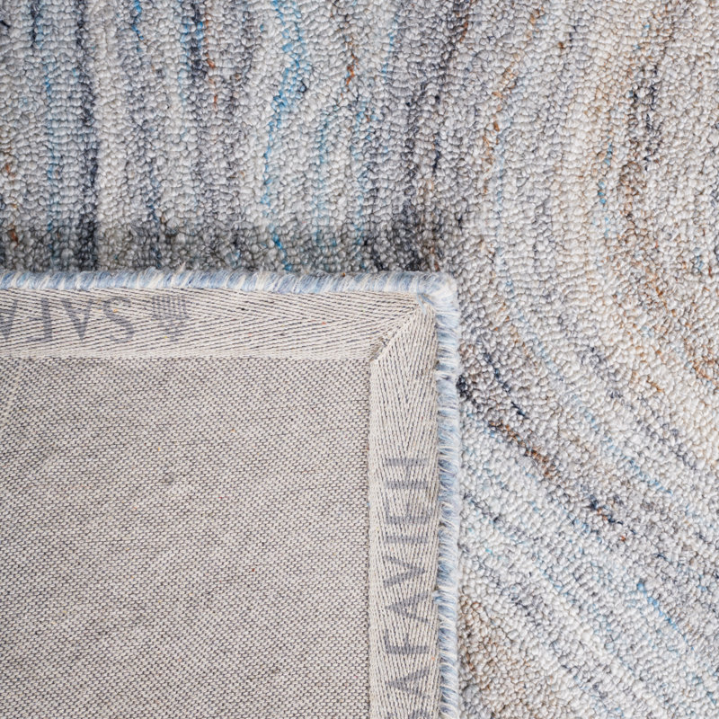 Tapis abstrait beige / bleu Abstract 148, Rectangle 6 pi x 9 pi