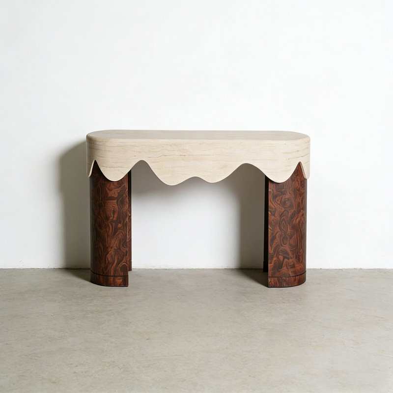 Console Retro Minimalist Art, H 33,46 po x l 39,37 po x P 16,54 po