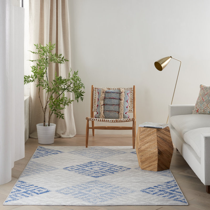 Kandlakunta Geometric Indoor Rug, Rectangle 4' x 6'