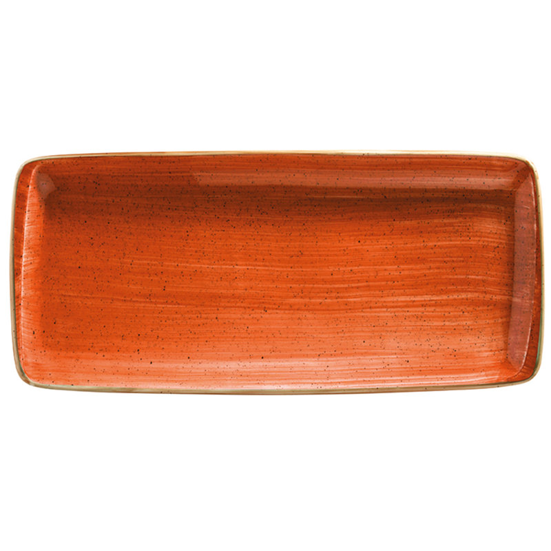 Turgla Home Sienna Porcelain Platter, Orange